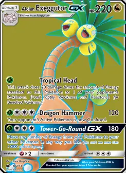 Alolan Exeggutor-GX 107 — Crimson Invasion