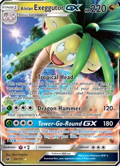 Alolan Exeggutor-GX 74 — Crimson Invasion