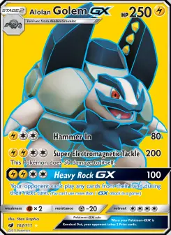 Alolan Golem-GX 102 — Crimson Invasion