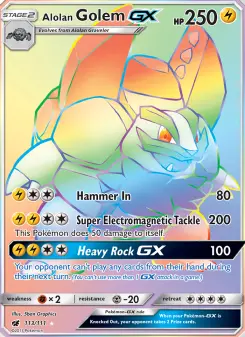 Alolan Golem-GX 113 — Crimson Invasion