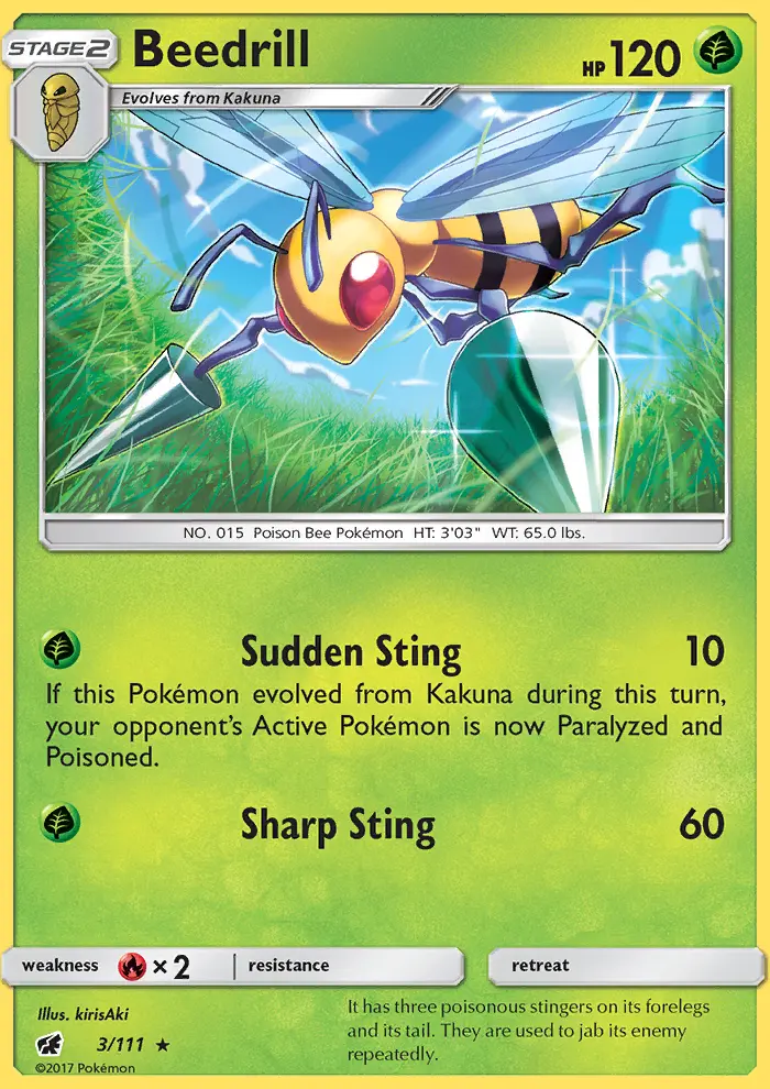 Beedrill 3 card from Crimson Invasion