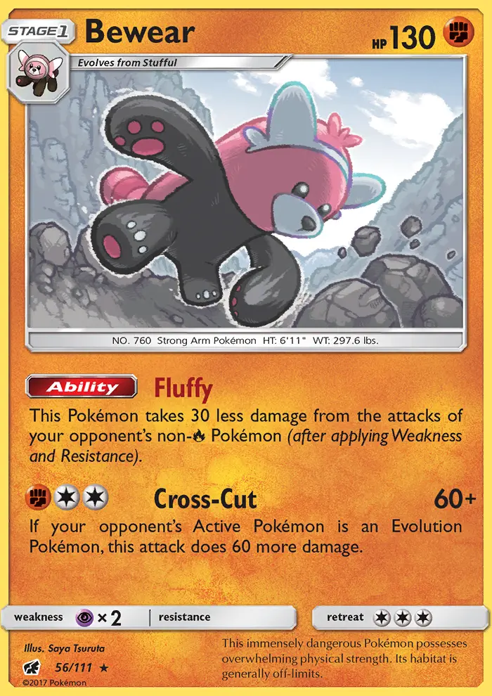 Bewear 56 card from Crimson Invasion