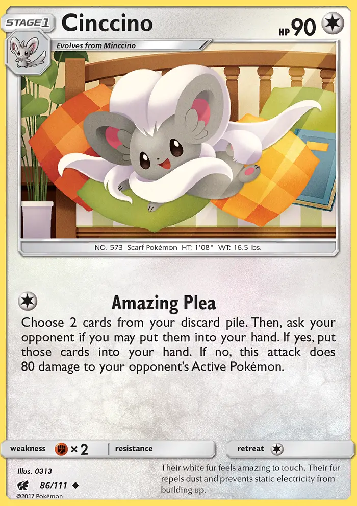 Cinccino 86 — Crimson Invasion 86, Normal finish