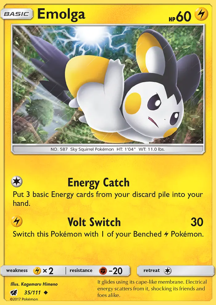 Emolga 35 — Crimson Invasion 35, Normal finish