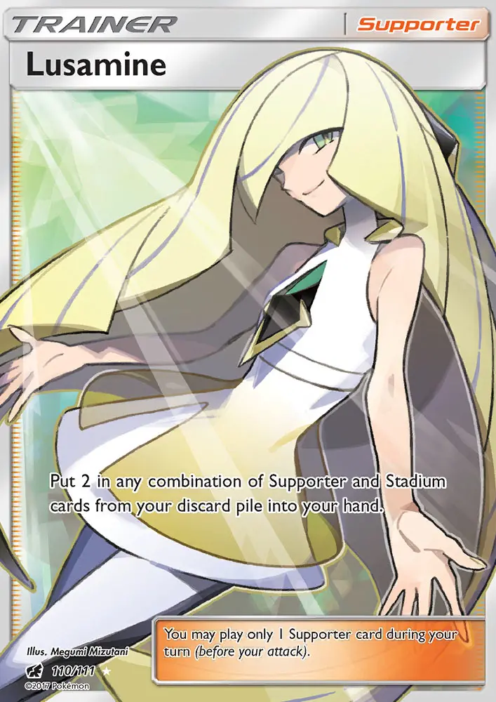 Lusamine 110 — Crimson Invasion 110, Holofoil finish