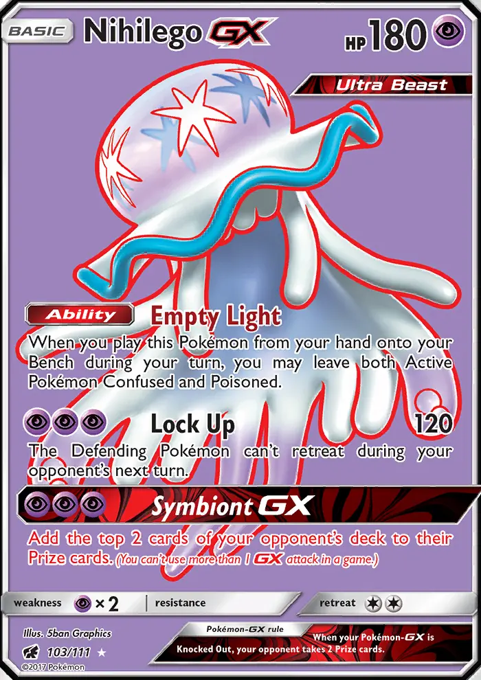 Nihilego-GX 103 — Crimson Invasion 103, Holofoil finish