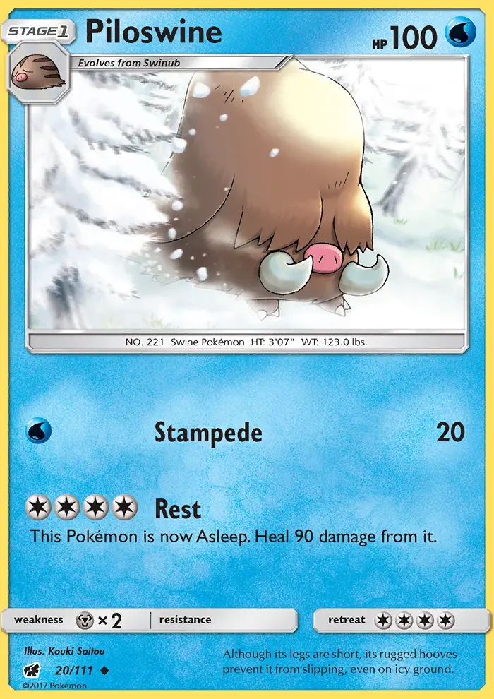 Piloswine 20 — Crimson Invasion 20, Normal finish
