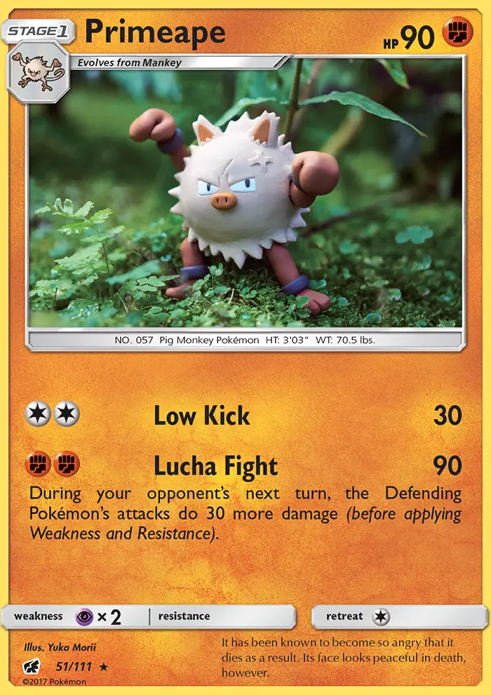 Primeape 51 — Crimson Invasion 51, Normal finish