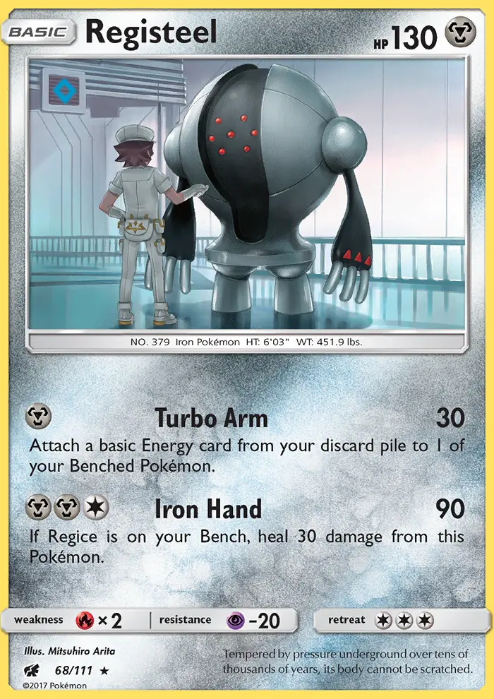 Registeel 68 card from Crimson Invasion