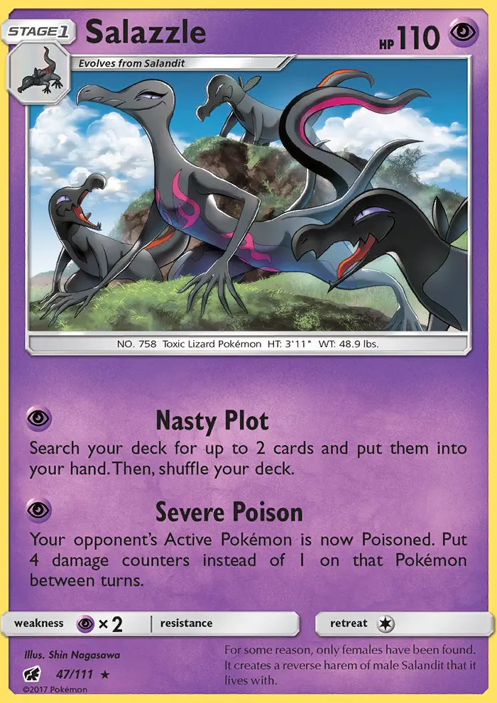 Salazzle 47 — Crimson Invasion 47, Holofoil finish