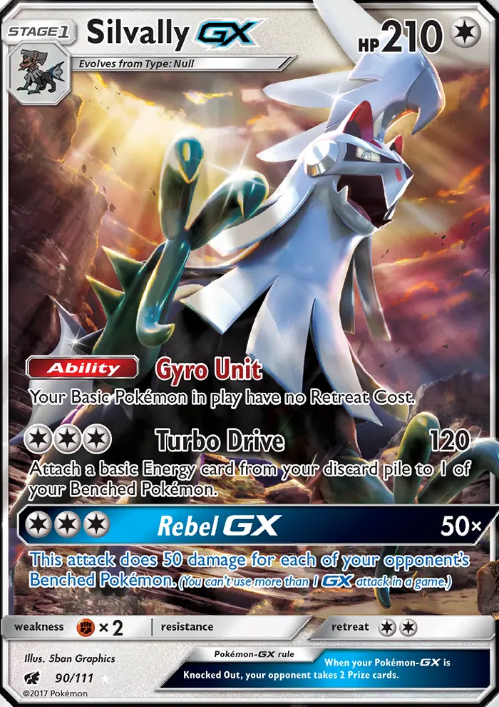 Silvally-GX 90 — Crimson Invasion 90, Holofoil finish