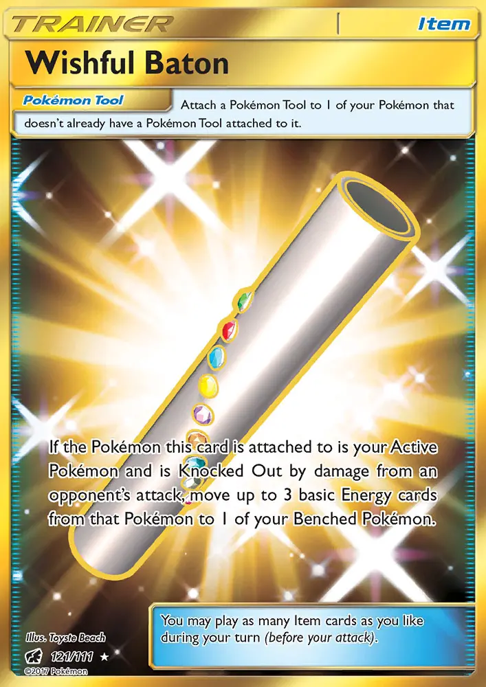 Wishful Baton 121 — Crimson Invasion 121, Holofoil finish