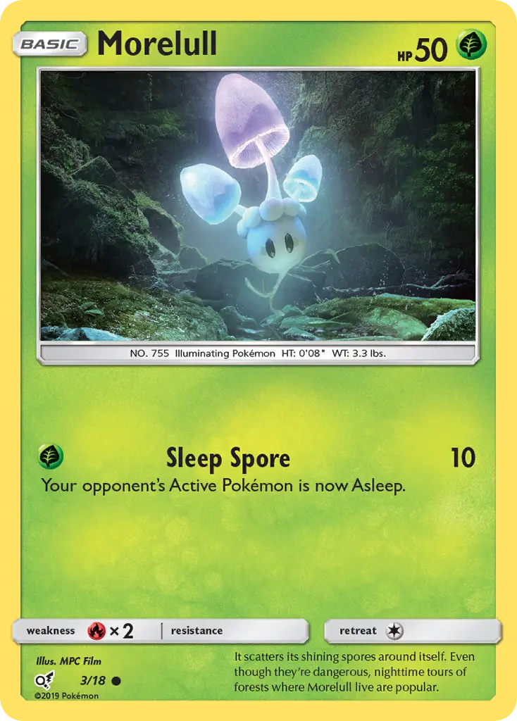 Morelull 3 — Detective Pikachu 3, Holofoil finish