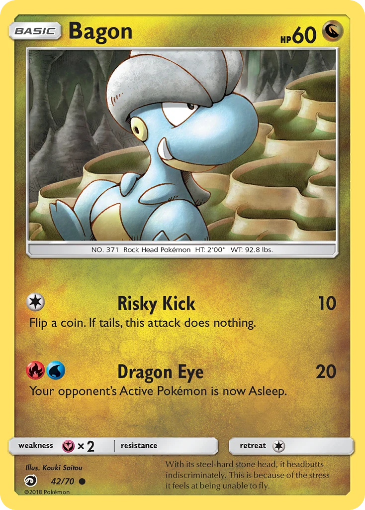 Bagon 42 card from Dragon Majesty