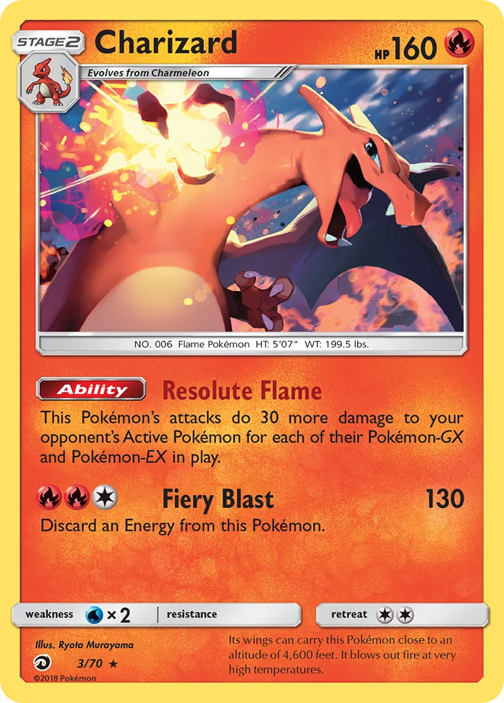 Charizard 3 card from Dragon Majesty