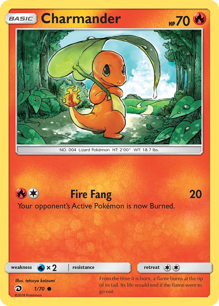 Charmander 1 card from Dragon Majesty