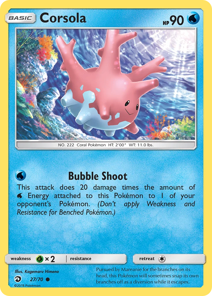 Corsola 27 — Dragon Majesty 27, Normal finish