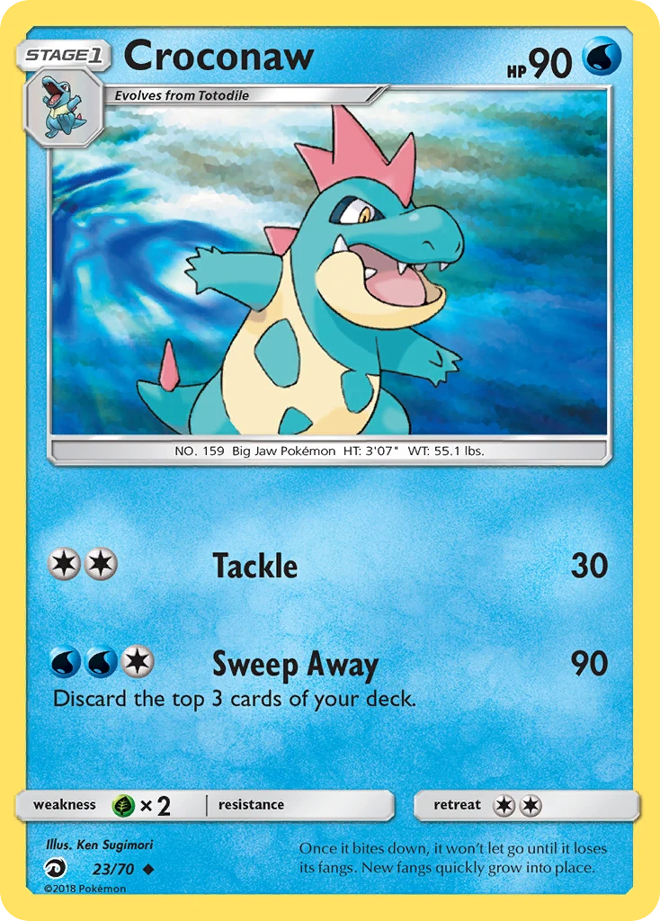 Croconaw 23 — Dragon Majesty 23, Normal finish