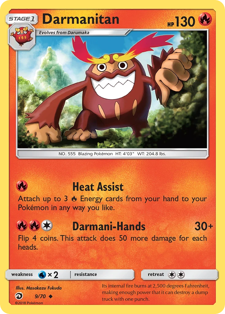 Darmanitan 9 card from Dragon Majesty