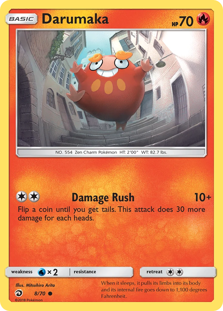 Darumaka 8 card from Dragon Majesty