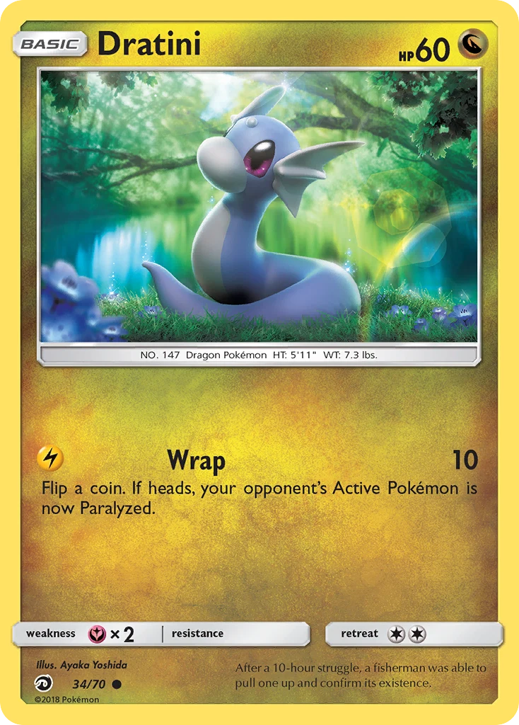 Dratini 34 card from Dragon Majesty