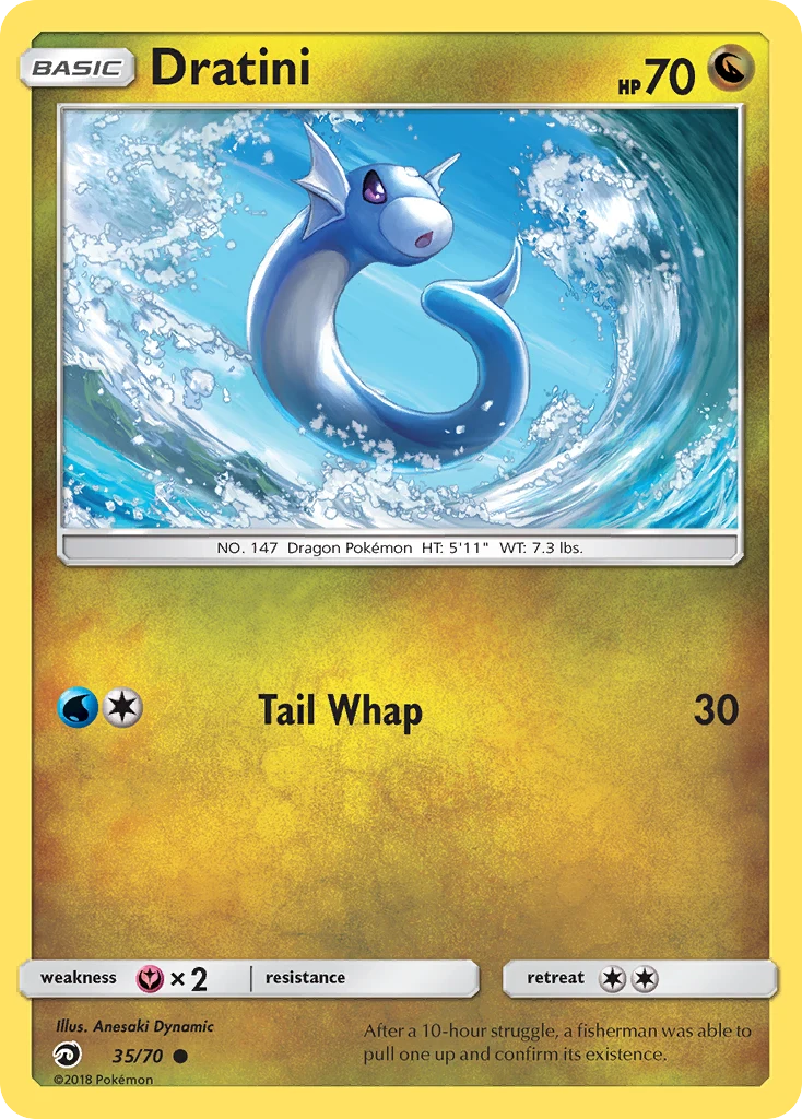 Dratini 35 card from Dragon Majesty