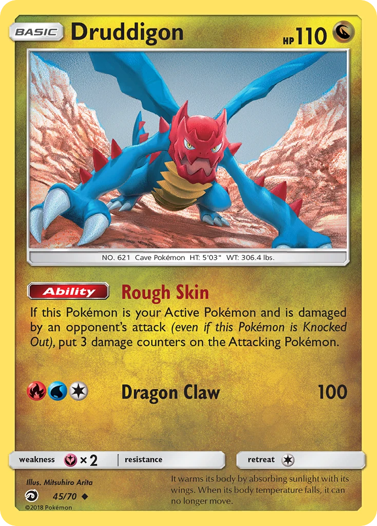 Druddigon 45 card from Dragon Majesty