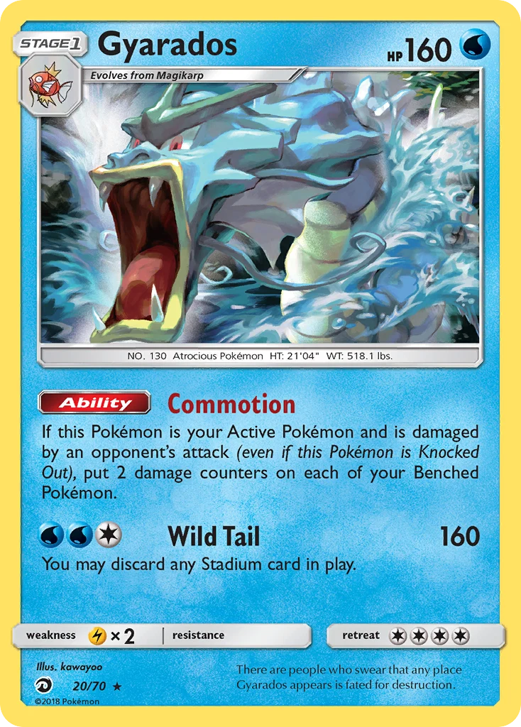 Gyarados 20 card from Dragon Majesty
