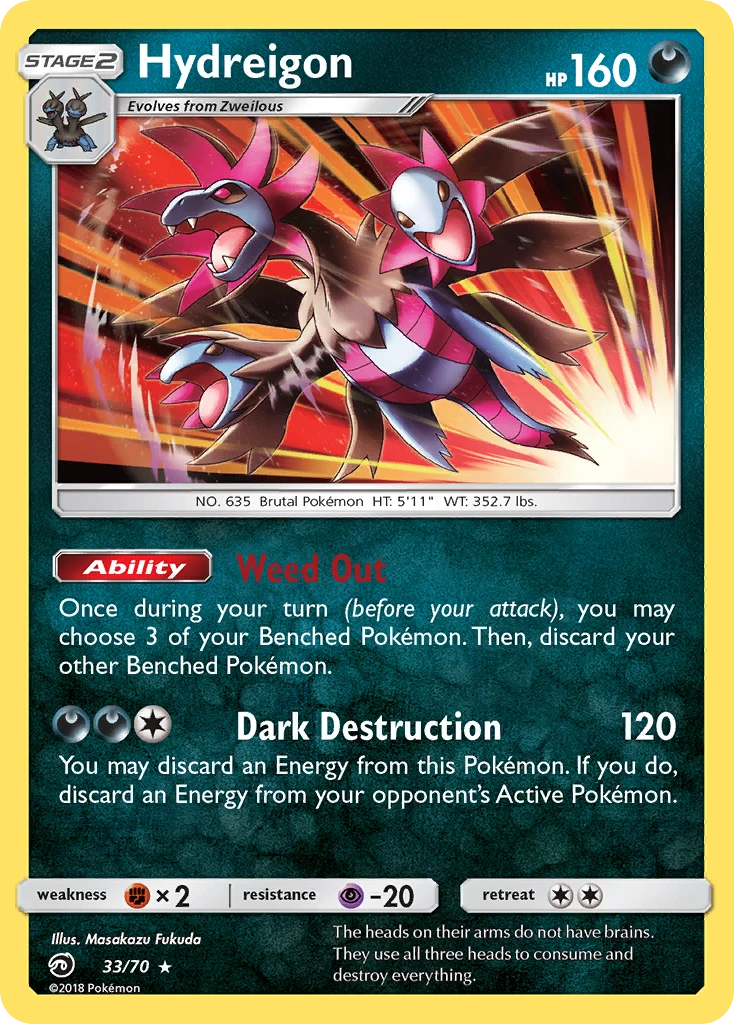 Hydreigon 33 card from Dragon Majesty