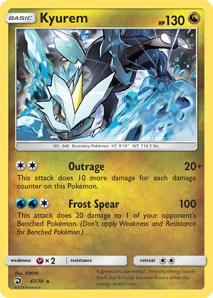 Kyurem 47 card from Dragon Majesty