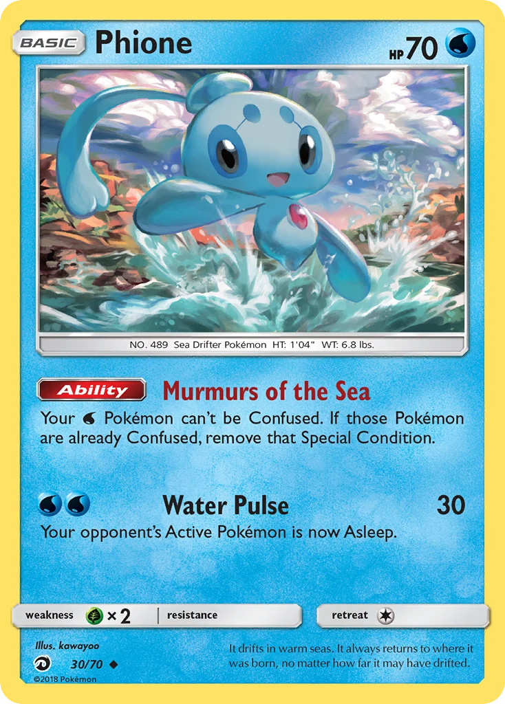 Phione 30 card from Dragon Majesty