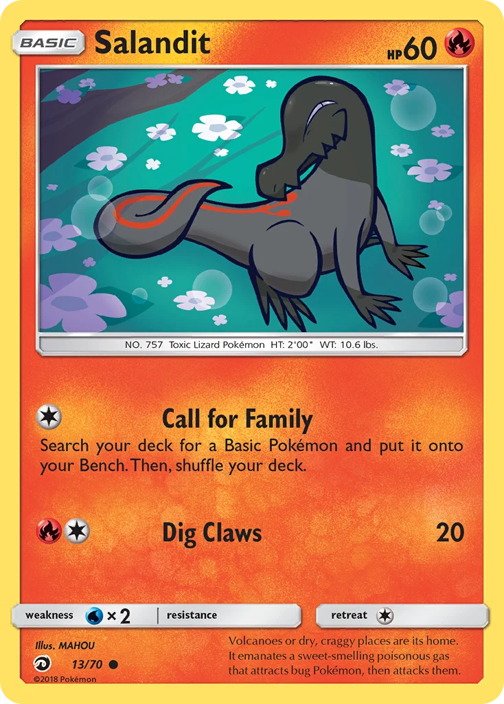 Salandit 13 card from Dragon Majesty