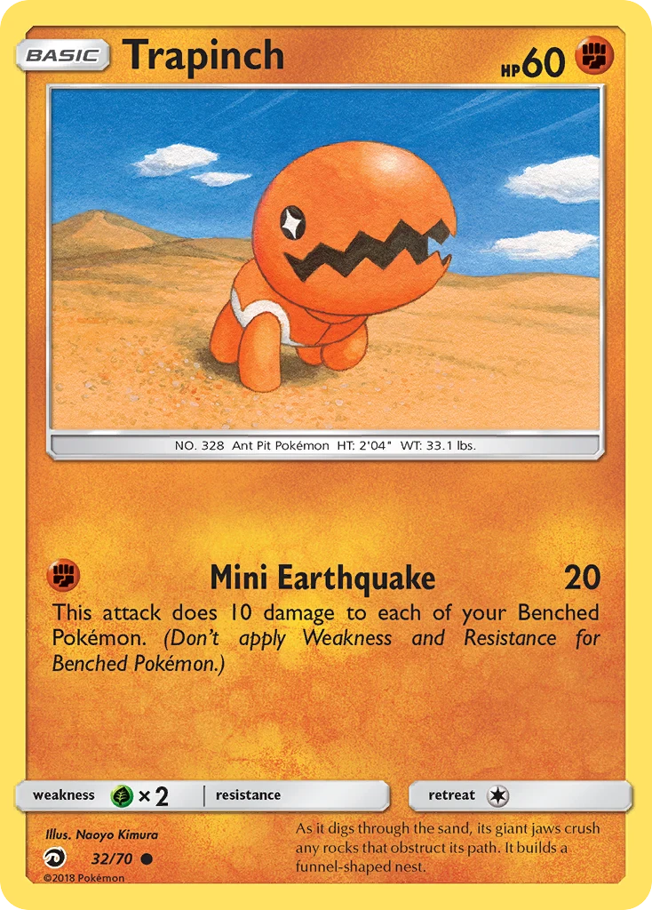 Trapinch 32 card from Dragon Majesty