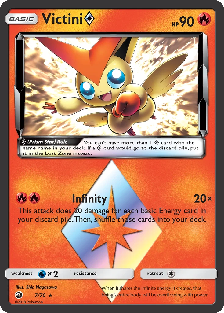 Victini ◇ 7 card from Dragon Majesty