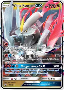 White Kyurem-GX 48 — Dragon Majesty