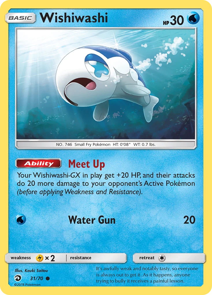 Wishiwashi 31 card from Dragon Majesty