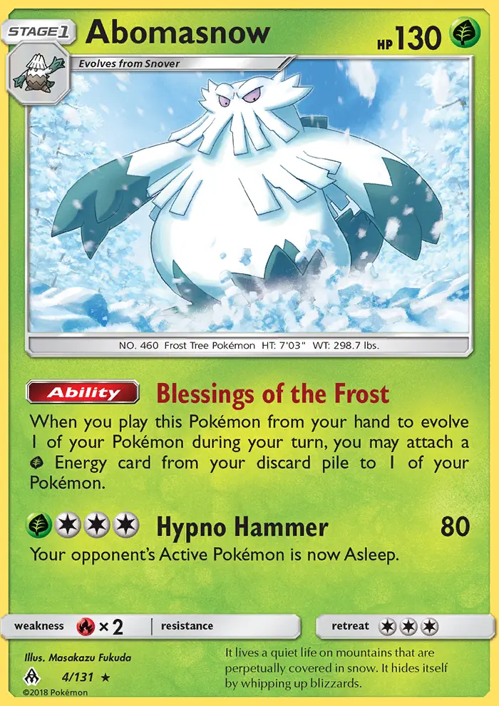 Abomasnow 4 — Forbidden Light 4, Normal finish