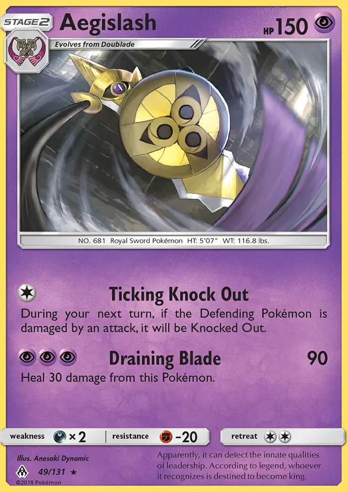 Aegislash 49 — Forbidden Light 49, Normal finish
