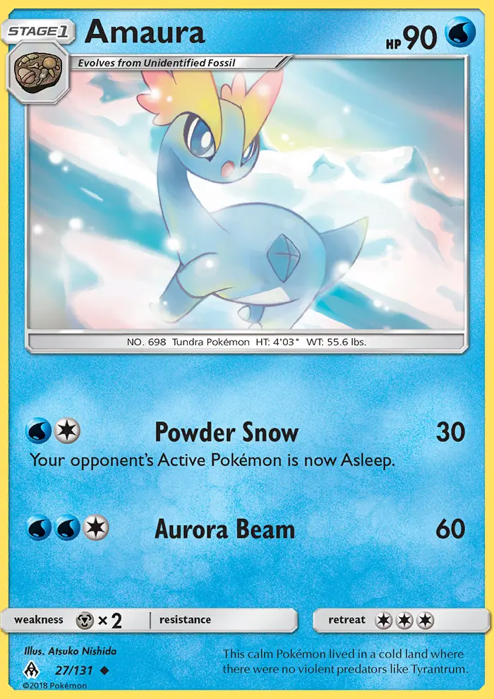 Amaura 27 card from Forbidden Light