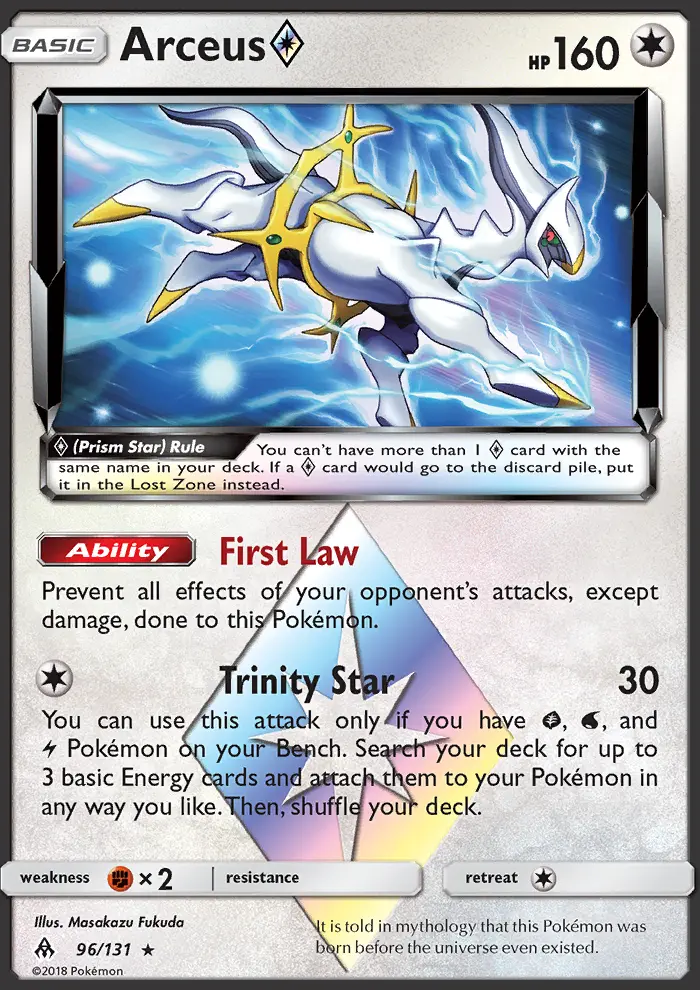 Arceus ◇ 96 card from Forbidden Light