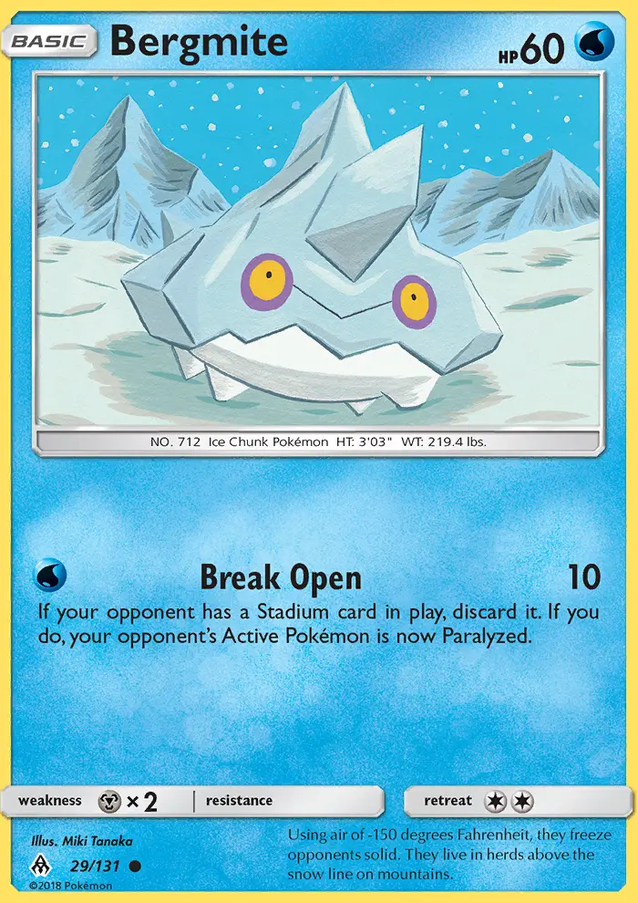 Bergmite 29 card from Forbidden Light