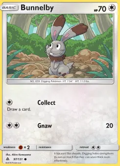 Bunnelby 97 — shown as an example of the Holofoil finish