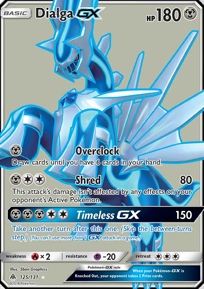Dialga-GX 125 — Forbidden Light 125, Holofoil finish