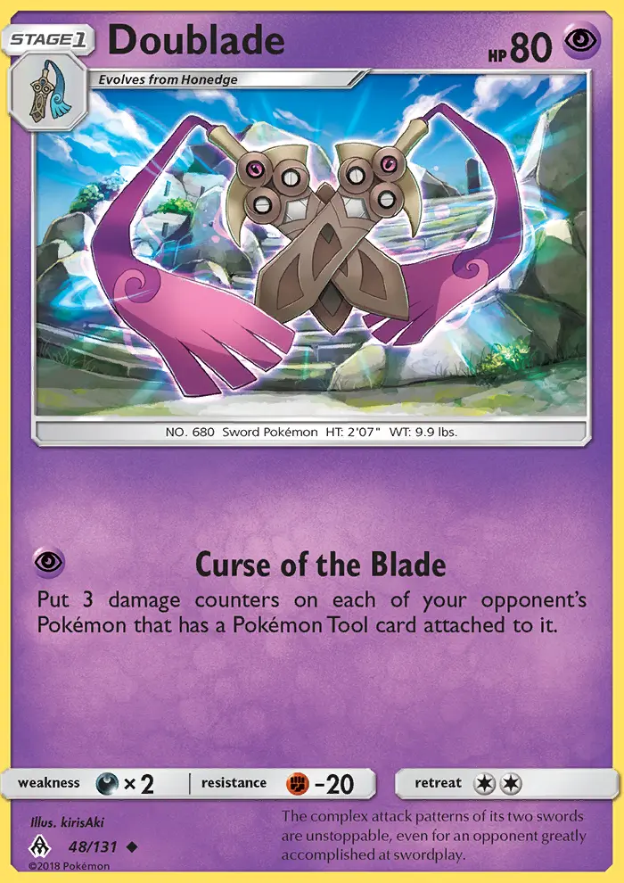 Doublade 48 card from Forbidden Light