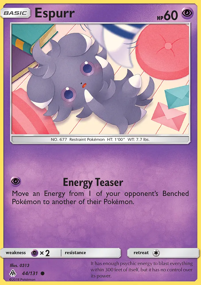 Espurr 44 card from Forbidden Light