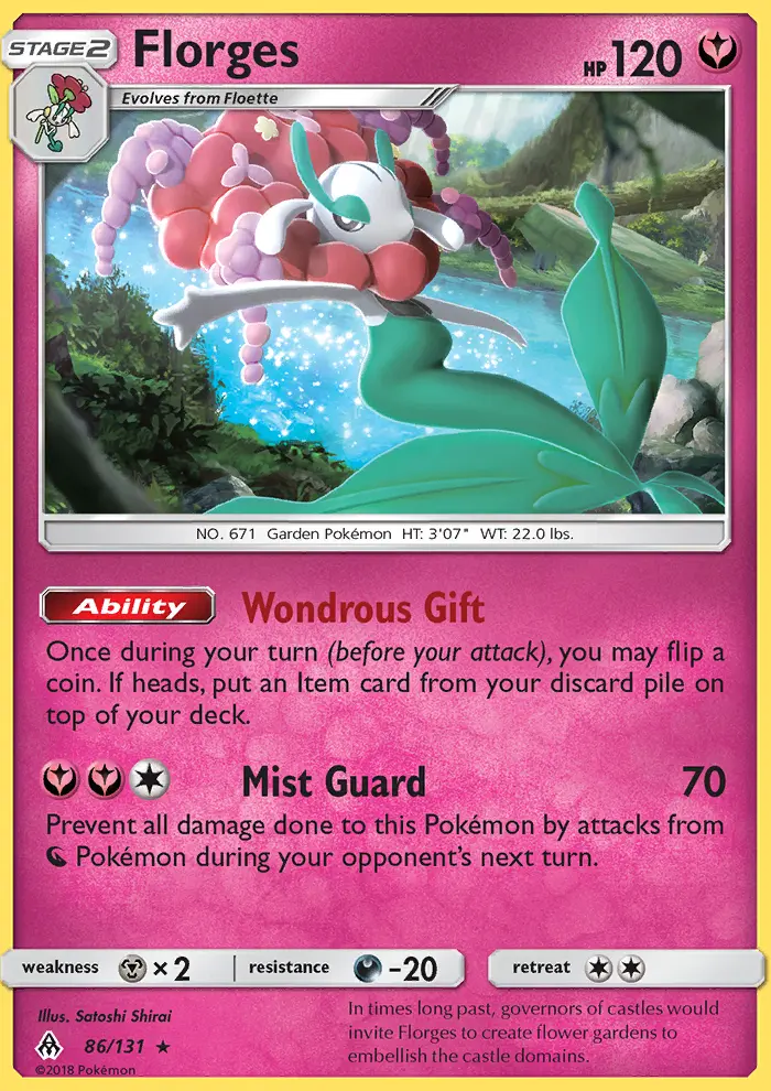 Florges 86 card from Forbidden Light