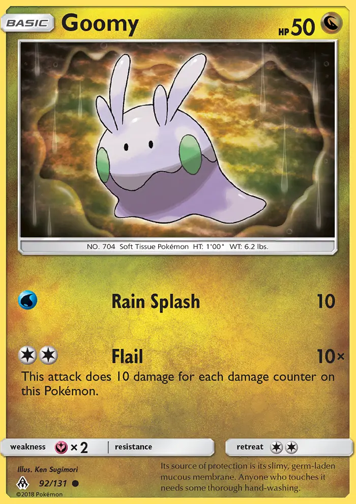 Goomy 92 card from Forbidden Light
