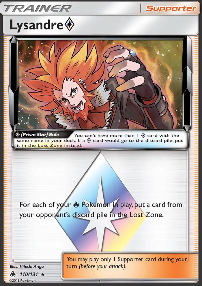 Lysandre ◇ 110 — Forbidden Light 110, Holofoil finish