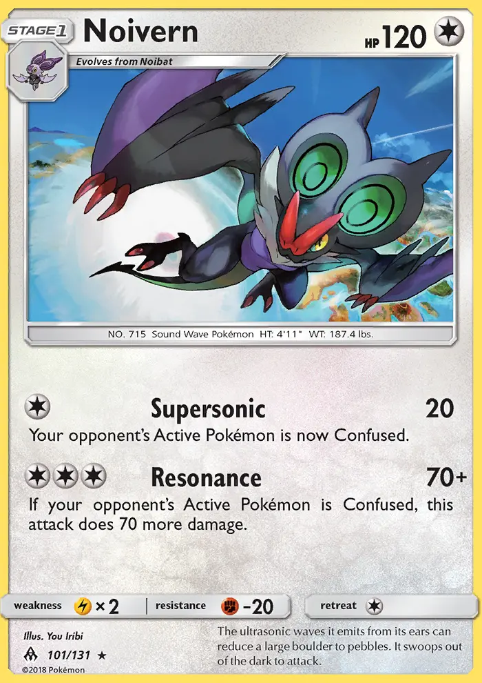 Noivern 101 card from Forbidden Light