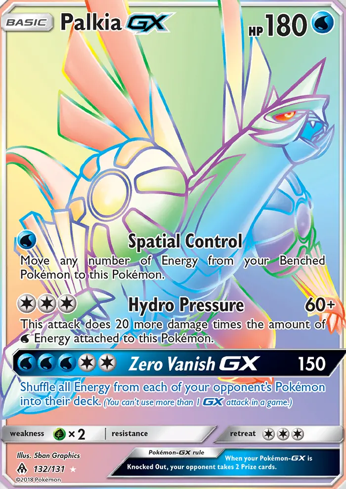 Palkia-GX 132 — Forbidden Light 132, Holofoil finish